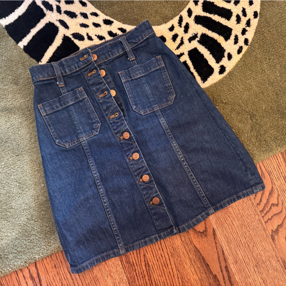 Madewell Blue Denim Skirt